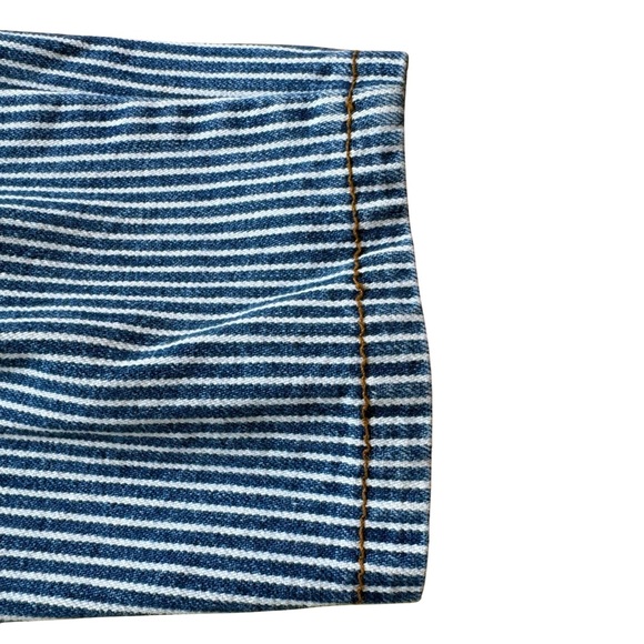 Vintage Please Mum Denim Pinstripe Jeans Cotton Extra Comfort Bossnova Tag - Picture 5 of 12